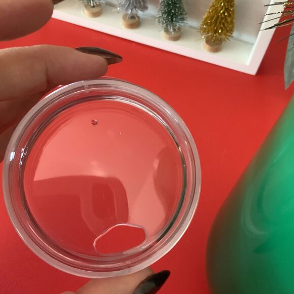 Brand New! Green Insulated 16oz Christmas Coffee/Wine Tumbler w/Lid - Picture 6 of 6